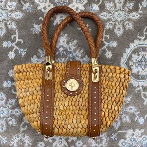 Michael Kors Santorini resort bag, braided leather